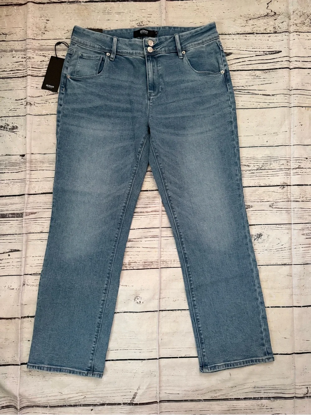Hudson Jeans Light Blue Straight-Leg Women's Jeans
